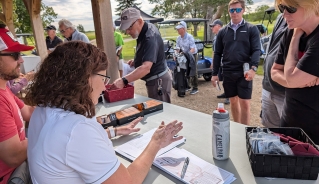 A view from behind the registration table at Cougars Classic.