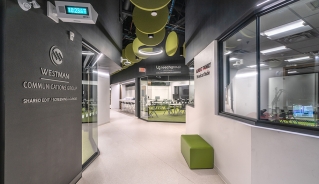 Hallway at the Centre for Creative Media