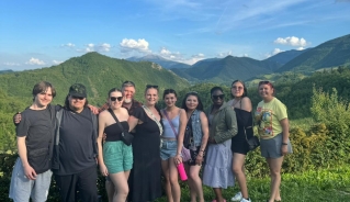 Group in mountains