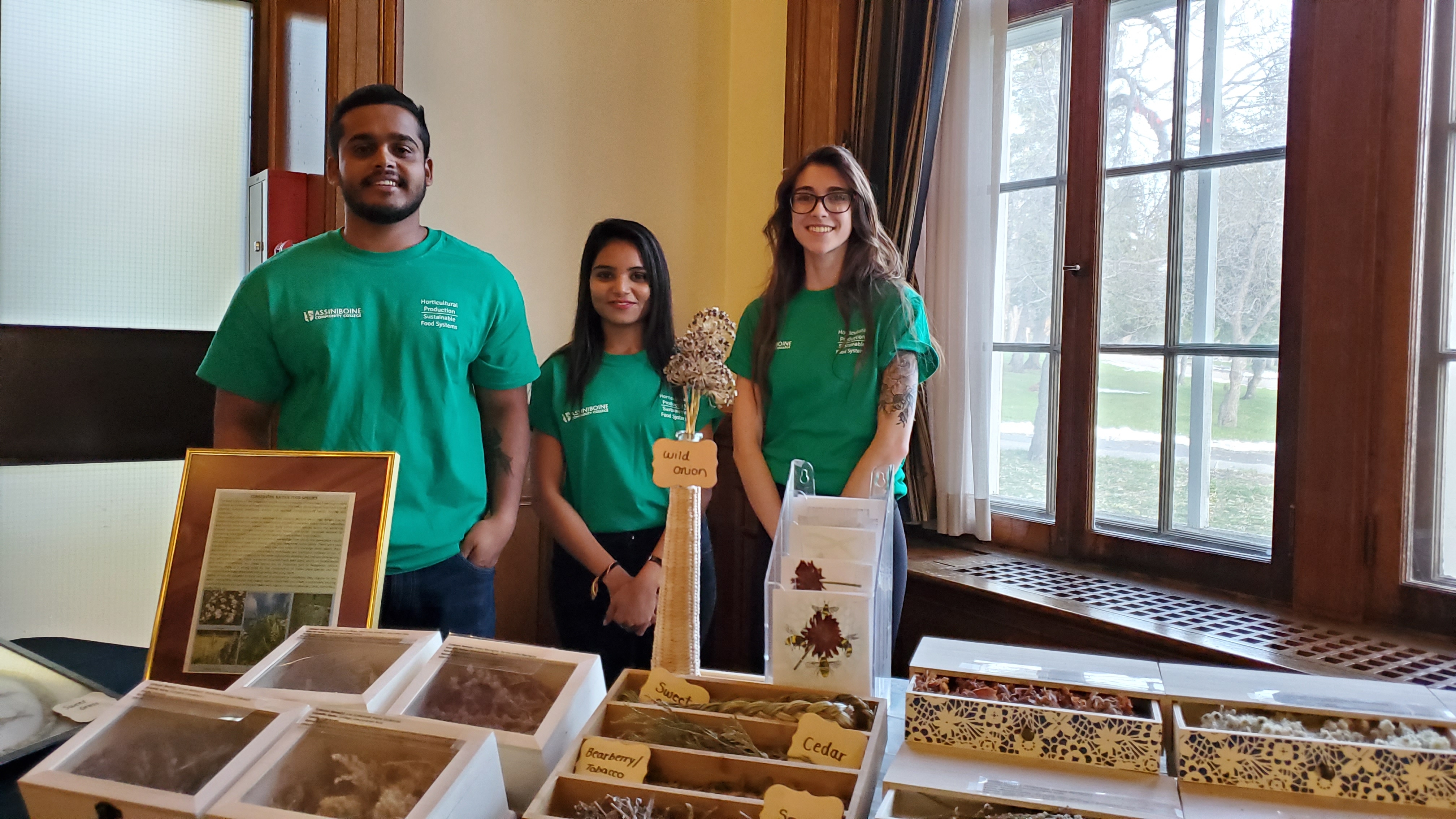 Students from Sustainable Foods and Horticultural Production programs displayed research projects Students from Sustainable Foods and Horticultural Production programs displayed research projects