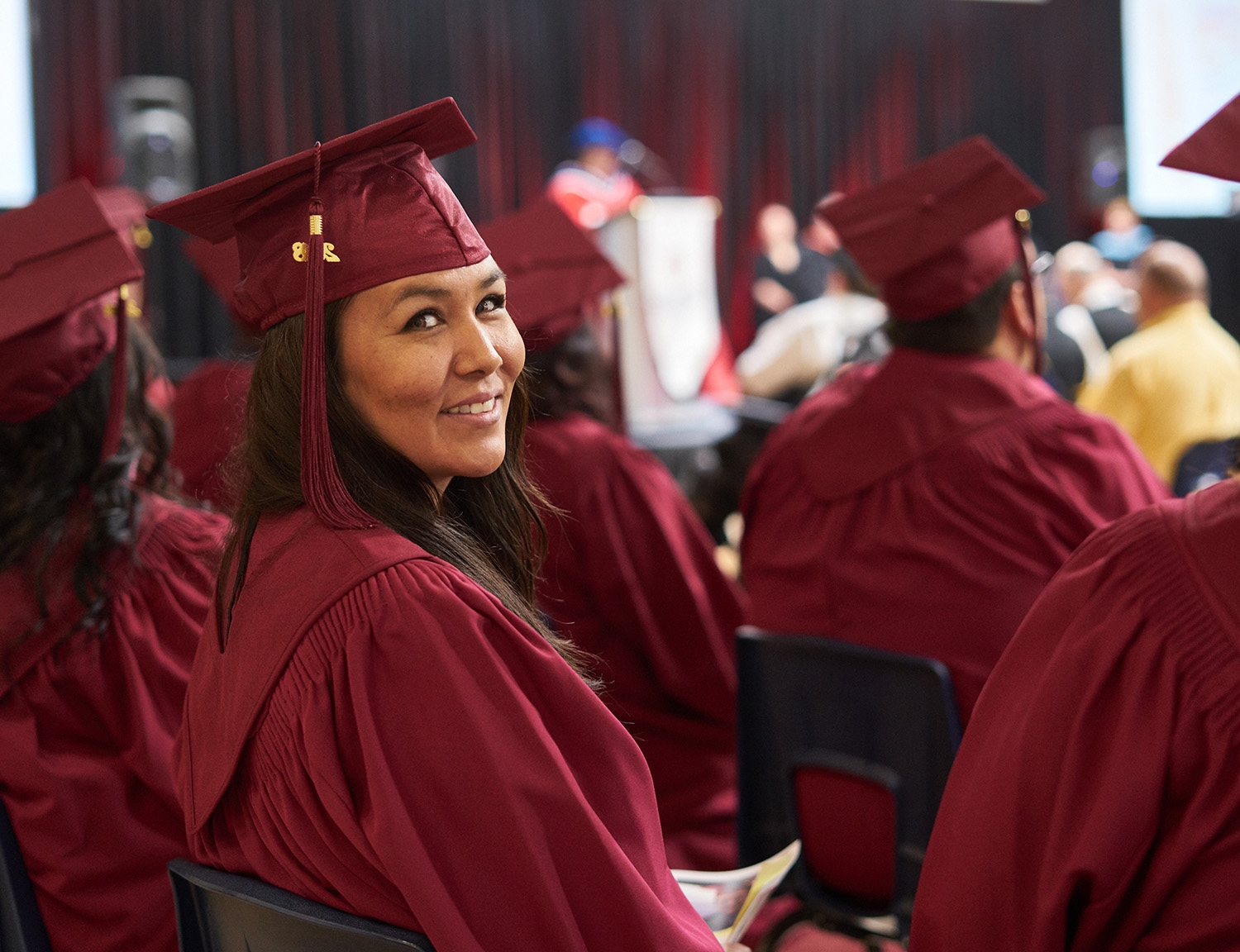 Mature Student High School student at graduation.