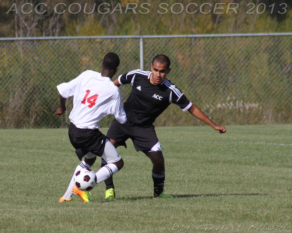 Carlos Luciano Ibarra playing soccer.