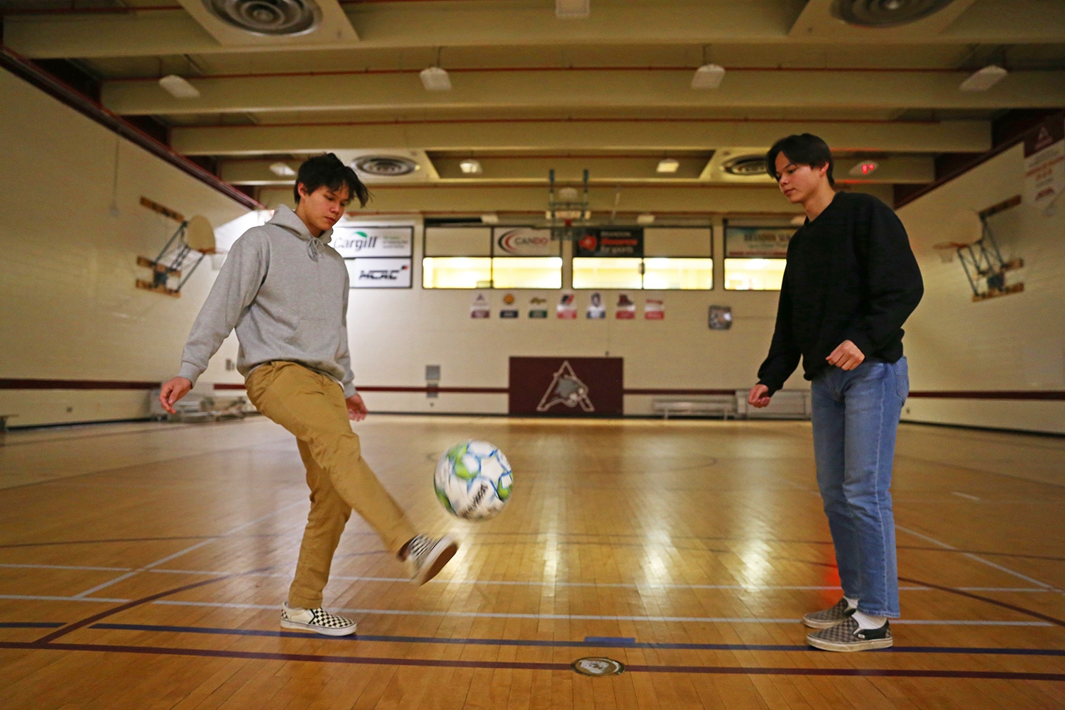 Cougar midfielders Nickolas and Greg Eu