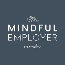 Mindful Employer Canada logo with white text over a grey background.