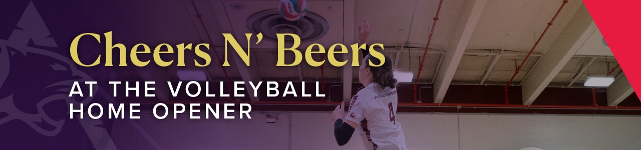 Cheers N'Beers at the volleyball home opener.