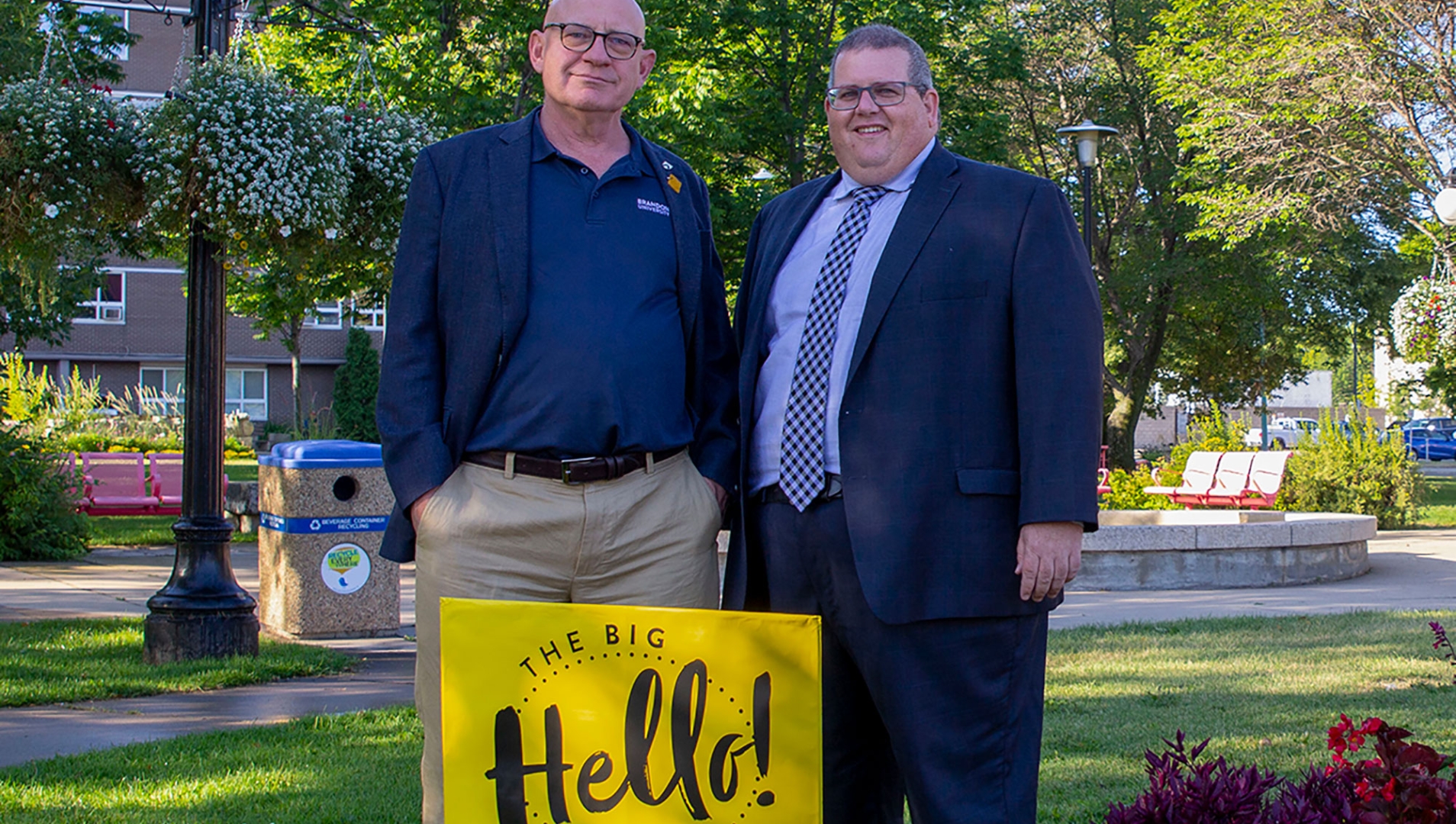  BU President David Docherty and Assiniboine President Mark Frison