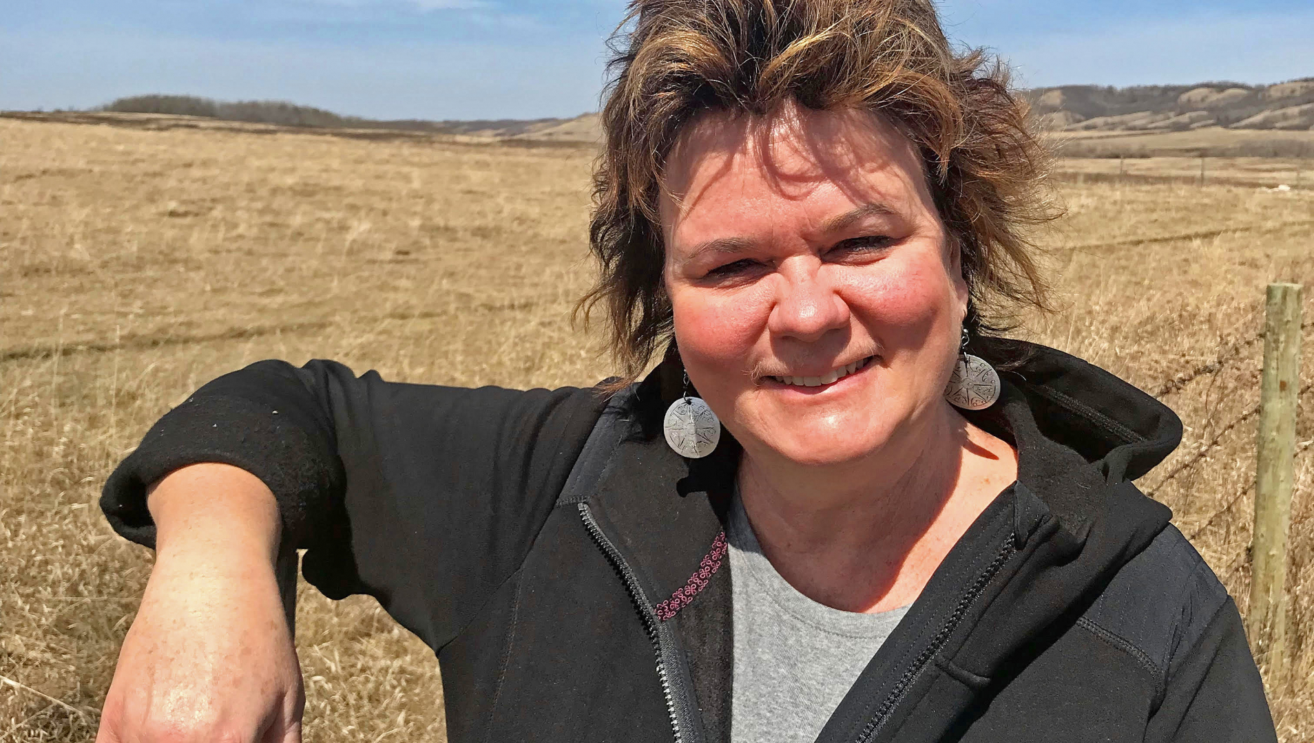 Johanne Ross, Executive Director of Agriculture in the Classroom Canada on her farm north of Minnedosa