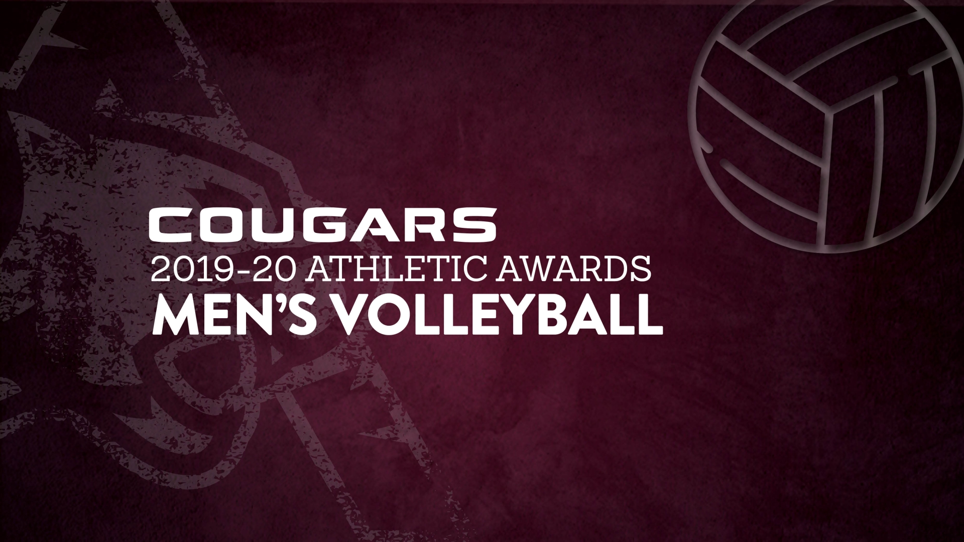 Cougars’ Men’s Volleyball Announce Award Winners