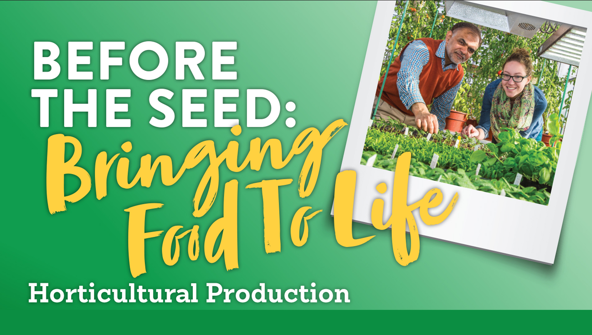 Program Spotlight: Horticultural Production