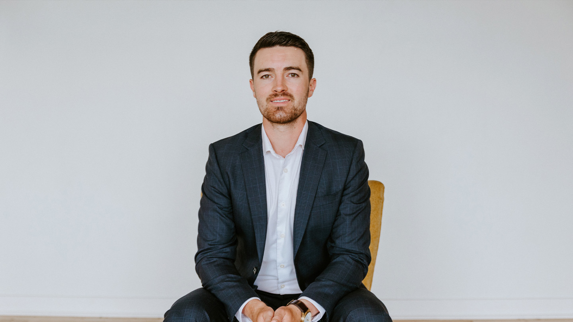 Jake Cullen seated portrait.