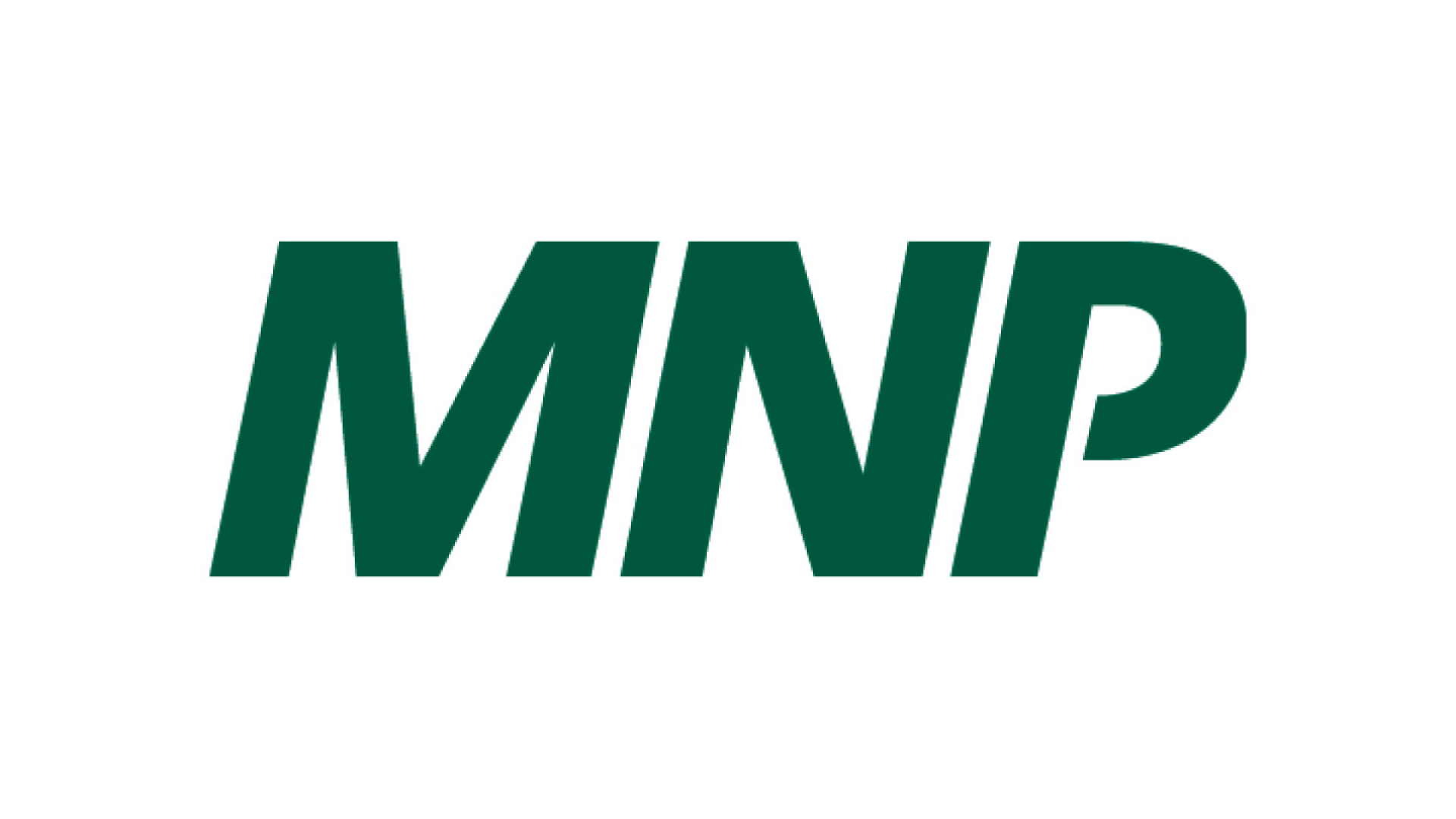 Green letters "MNP" on white background.