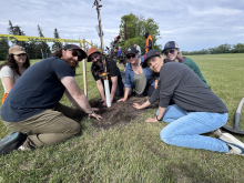 Tree planting - Assiniboine College