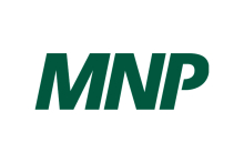 Green letters "MNP" on white background.